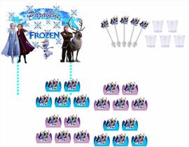Kit Festa Frozen 2 (61 peças) - Produto artesanal