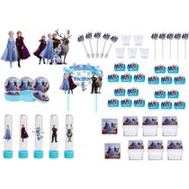 Kit festa Frozen 2 (azul claro) 173 peças 20 pessoas