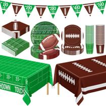 Kit Festa Futebol QZYL para 24 Pessoas - Pratos, Copos e Mais