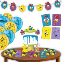 Kit Festa Galinha Pintadinha 61 Peças Comemoração Aniversário Kid Criança Festcolor