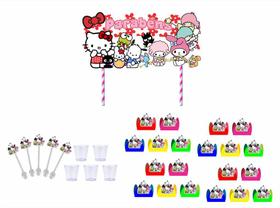 Kit Festa Hello Kitty e Amigos 301 peças - Produto artesanal