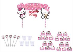 Kit Festa Hello Kitty rosa 301 peças