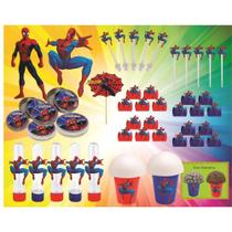 Kit Festa Homem Aranha 265 Peças (30 pessoas)