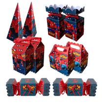 Kit Festa Homem Aranha 50 Itens Lembrancinha e Decoração Para Festa Infantil - KIBUNITINHO