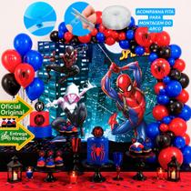 Kit Festa Homem aranha Decoração Aniversá Painel+150 Balões