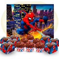 Kit festa Homem aranha Decoração completa 151 peças