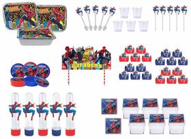 Kit Festa Homem aranha spiderman 121 peças (10 pessoas)