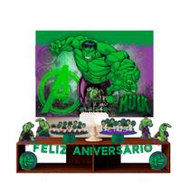 Kit festa Hulk em EVA Decoração aniversário completa 39 pçs