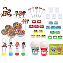 Kit festa infantil 3 Palavrinhas 155 peças (20 pessoas)