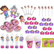 Kit Festa Infantil Dora Aventureira 265 Peças (30 pessoas)