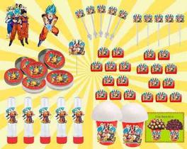 Kit Festa Infantil Dragon Ball Super 99 Peças (10 pessoas)