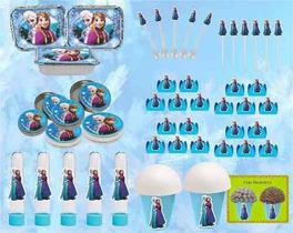 Kit Festa Infantil Frozen 292 Peças (30 pessoas)