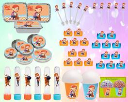 Kit festa Infantil Lelê e Linguiça 160 peças (20 pessoas)