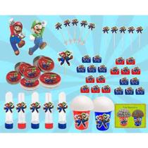 Kit Festa Infantil Mario Bros 143 Peças (20 pessoas)