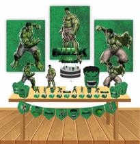 Kit Festa Infantil Menino Hulk Lembrancinha Decoração