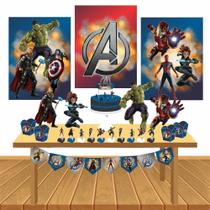 Kit Festa Infantil Menino Vingadores Heróis Decoração Lembrancinha