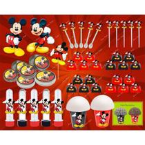 Kit Festa Infantil Mickey 143 Peças (20 pessoas) - Produto artesanal