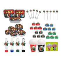 Kit Festa Infantil Ninjago 106 Peças (10 pessoas)