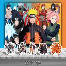 Kit Festa Infantil Painel + Displays Naruto