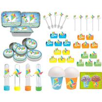 Kit Festa Infantil Pipa 160 Peças (20 pessoas)