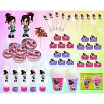 Kit Festa Infantil Vanellope (detona Ralph) 143 Peças