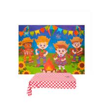 Kit festa Junina Arraia Julina Painel GG+Toalha 1m Decoração Kit festa Junina Arraia Julina Painel GG+Toalha 1m Decoração