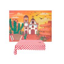 Kit festa Junina Arraia Julina Painel + Toalha 1m Decoração Kit festa Junina Arraia Julina Painel + Toalha 1m Decoração