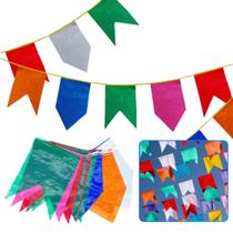 kit Festa Junina Bandeirinha De Plástico 200 mts kit Festa Junina Bandeirinha De Plástico 200 mts