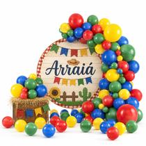 Kit festa junina Decoração Junino Arraia Arco 200pçs Kit festa junina Decoração Junino Arraia Arco 200pçs