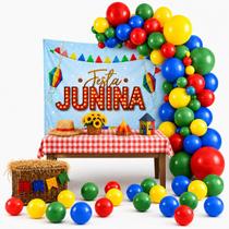 Kit festa junina Decoração Junino Arraia Arco Painel+Toalha Kit festa junina Decoração Junino Arraia Arco Painel+Toalha