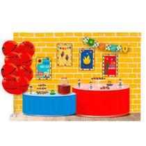 Kit Festa Junina Divertida 62 Peças - Festcolor Kit Festa Junina Divertida 62 Peças - Festcolor