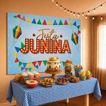 Kit festa junina Painel+Toalha Julina Arraia decoração TNT Kit festa junina Painel+Toalha Julina Arraia decoração TNT