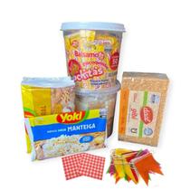 Kit Festa Junina São João + Bandeirinhas Nº5 c/ 129 Doces