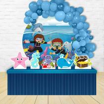 KIT FESTA KIT FESTA PAINEL REDONDO Decoração Fundo Do Mar