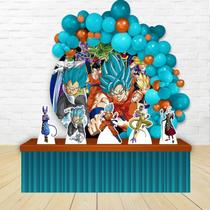 KIT FESTA KIT FESTA PAINEL REDONDO Decoração Infantil Dragon Ball Super