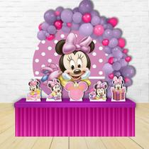 KIT FESTA KIT FESTA PAINEL REDONDO Decoração Minnie Baby