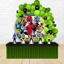 KIT FESTA KIT FESTA PAINEL REDONDO Decoração Power Rangers morfagem feroz 1,50X1,50