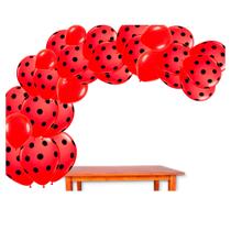 Kit Festa Ladybug Decoração Arco Descontruído 75 Balão +fita