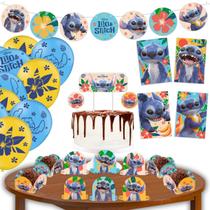 Kit Festa Lilo e Stitch Live Action 62 Peças Comemoração Aniversário Colorido Crianças - Festcolor Kit Festa Lilo e Stitch Live Action 62 Peças Comemoração Aniversário Colorido Crianças - Festcolor