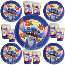 Kit Festa Lilo Stitch 8 Copos 8 Pratos Aniversário Infantil
