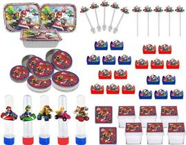 Kit festa Mario Kart 400 peças (50 pessoas)