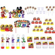 Kit festa Mickey Aventura Sobre Rodas 173 peças (20 pessoas)