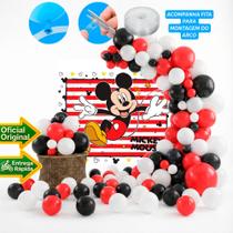 Kit Festa Mickey Decoração Aniversário Arco 5m 150 Balões