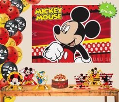 Kit festa mickey mouse bexiga aniversário decoração - Piffer