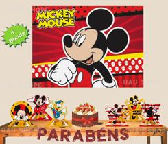 Kit festa mickey mouse decoração completa aniversário - Piffer
