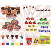 Kit festa Mini Beat Power Rockers 160 peças (20 pessoas)