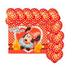 Kit Festa Minnie Decoração Anivetrsário Painel TNT+ 25 Balão Kit Festa Minnie Decoração Anivetrsário Painel TNT+ 25 Balão