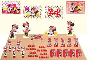 Kit Festa minnie vermelha 149 peças (30 pessoas) cone milk