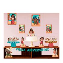 Kit festa Moana 2 Decoração Aniversário completo EVA 40pçs Kit festa Moana 2 Decoração Aniversário completo EVA 40pçs