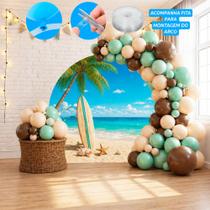 Kit Festa Moana Decoração Aniversário Arco bexiga 150 Balões